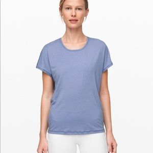 BLUE lululemon Get Set Short Sleeve